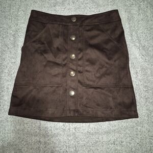 House of Harlow Soft Faux Suede Retro Look Mini Skirt Size XS
